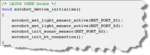 用C语言编写NXT块程序的示例代码