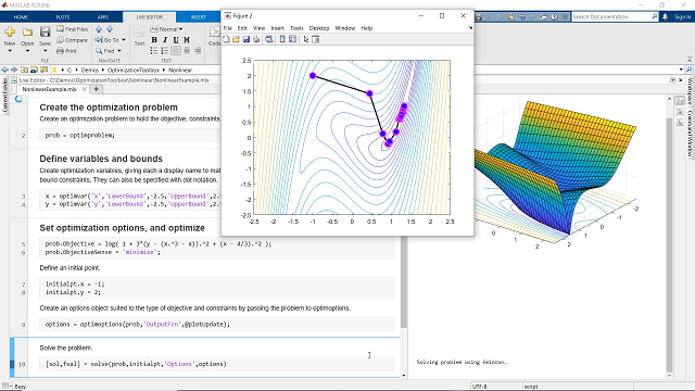 解决linear, quadratic, conic, integer, and nonlinear optimization problems using Optimization Toolbox