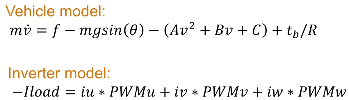 图10.数学方程在电气车辆模型中使用。