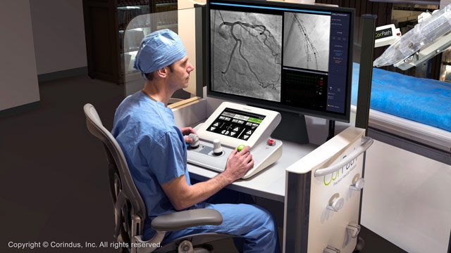 Corindus平台实现第一在人力遥控机器人冠状动脉介入治疗