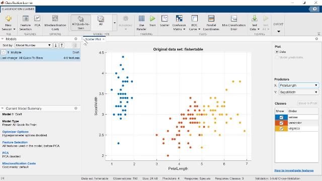 Use MATLAB apps to complete common tasks and workflows for science, engineering, and research areas without needing to write code. Reproduce and share your work with others using automatic code generation in the app.