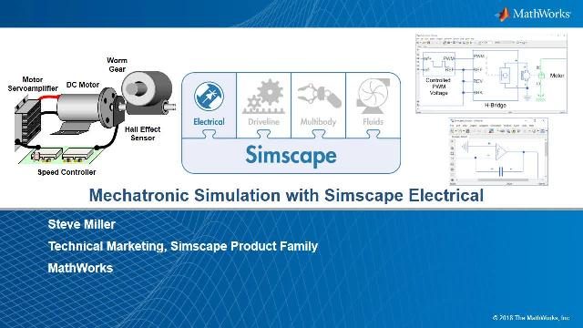 Introduction to Simscape Electrical™ for mechatronic simulation. An aileron with electronic actuation is used for system level analysis, control design, and HIL testing.