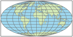 使用Apianus 2投影的世界地图