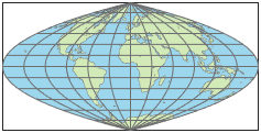 世界地图使用铁丝蛋白抛物线投影