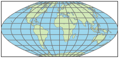 世界地图使用McBryde-Thomas平面极性抛物线投影