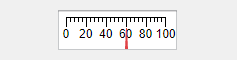 线性测量范围从0到100的值设置为60