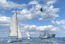 船和飞机的图象