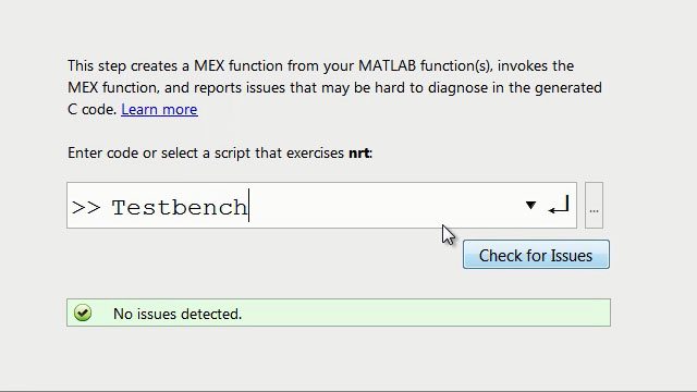 通过共同实现约束条件准备和生成C / c++代码使用MATLAB编码器。