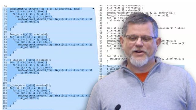 观察MathWorks编码器产品,如MATLAB编码s manbetx 845器和嵌入式编码人员共享一个共同的编码器引擎,越来越优化代码在计算机视觉和自动驾驶模式/ ADAS的应用程序。