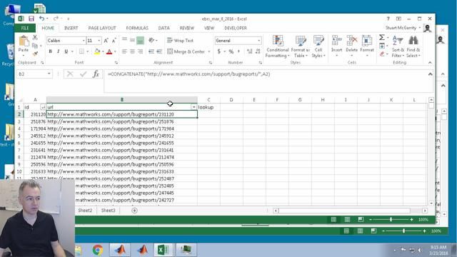 在这里，我编写了一个非常简单的MATLAB脚本，从Excel电子表格中输入两个字符串列表，使用setdiff进行比较，并交叉并将结果写回来。