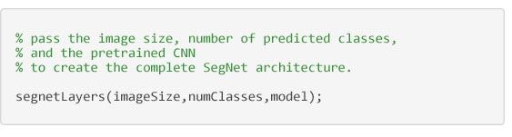 分段sémantique -代码pour créer l'architecture SegNet