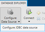 使用选定的配置JDBC数据源配置数据源选择