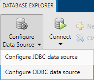 配置数据源选择的选择配置ODBC数据源