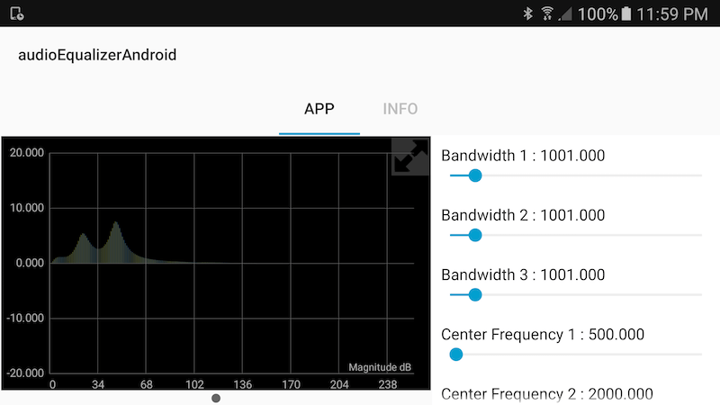 用于Android设备的参数音频均衡器