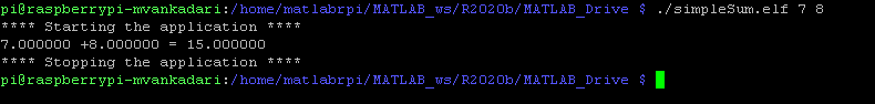 从MATLAB联机中的Raspberry Pi命令行向MATLAB函数发送输入