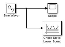 Use Model Verification Block to Check for Out-of-Bounds Signal