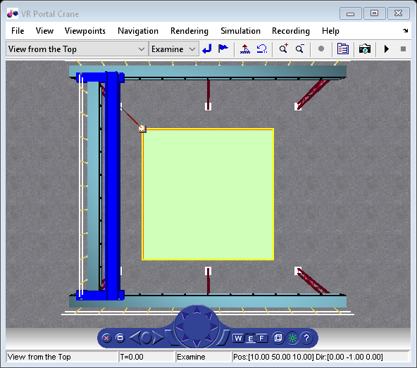 Portal Crane with Control Panel