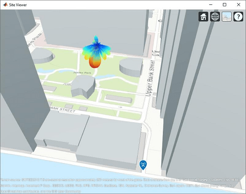 使用射线跟踪的城市联系和覆盖率分析
