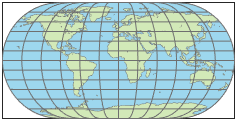 世界地图使用Eckert 3投影