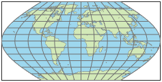 世界地图使用Eckert 5投影