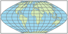 世界地图使用McBryde-Thomas平面极性正弦投影