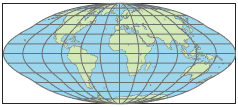 世界地图使用Goode Homolosine投影
