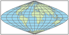 世界地图使用普京的P5投影