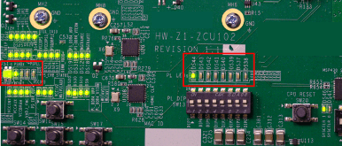 ZCU102无线电硬件板做和DS44 led点亮了