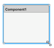 单击并拖动Component1的右下角以调整大小。