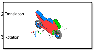 Simulation 3D Motorcycle block