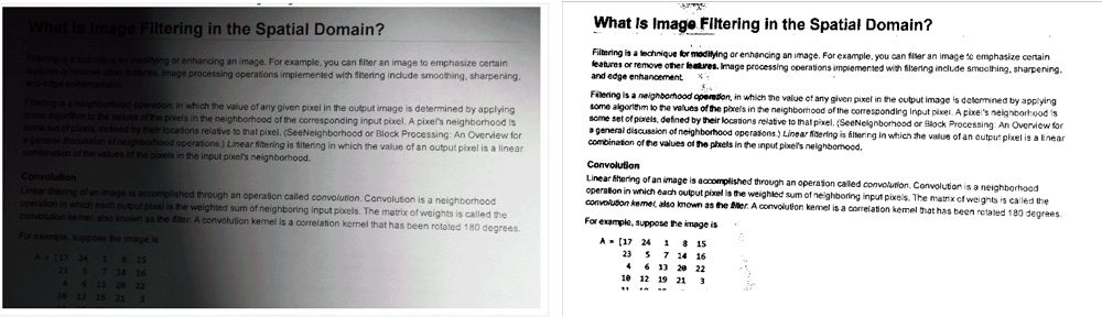 使用阈值转换为二值图像，以提高图像中文本的易读性。
