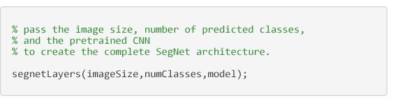 Segmentazione semantica  -  Codice每拉creazione dell'architettura SegNet