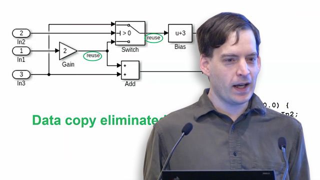 Hear how Embedded Coder supports automatic data buffer reuse, user-specified reuse, and starting in R2018a, an intuitive user-suggested data reuse option that minimizes unnecessary data copies in generated code. 
