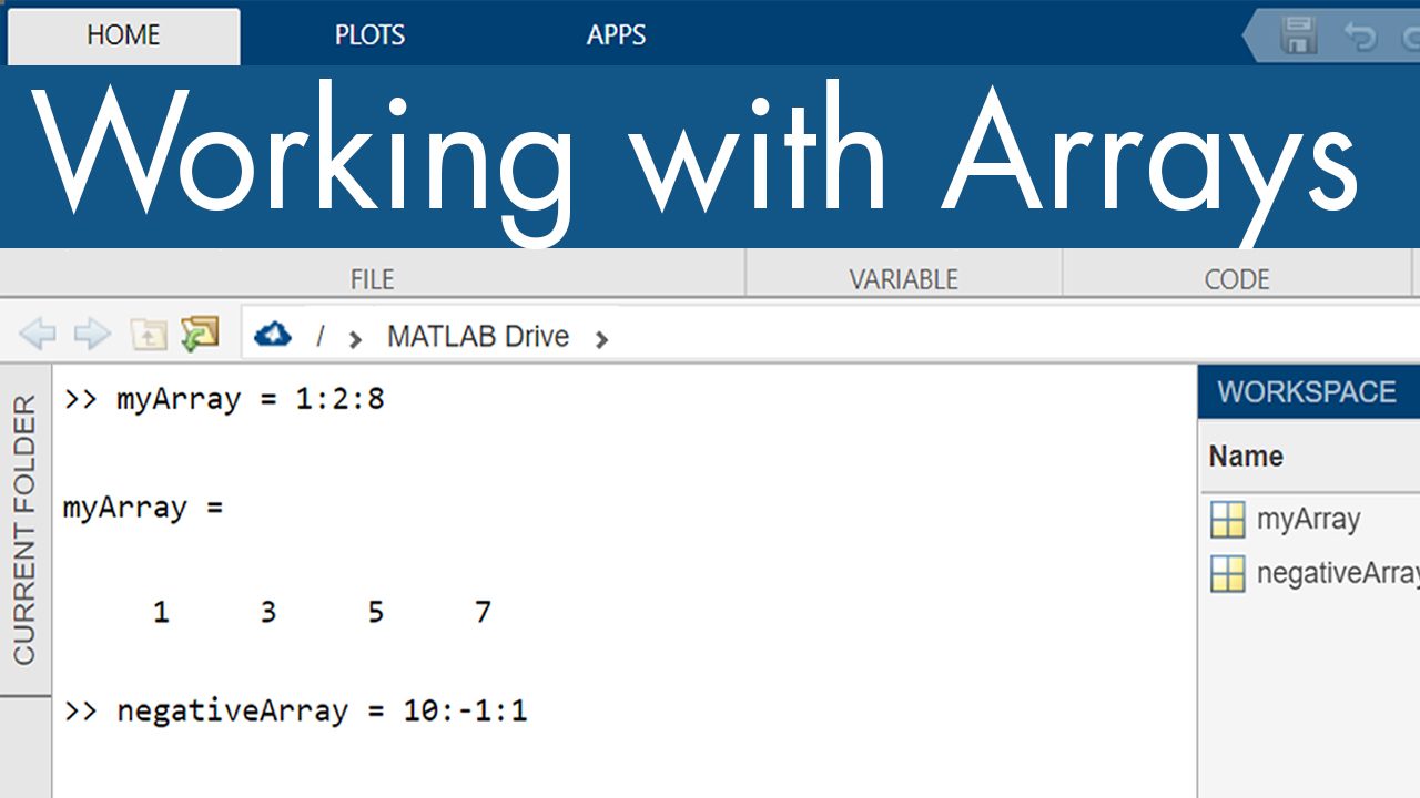 Create and manipulate MATLAB arrays, including accessing elements using indexing.