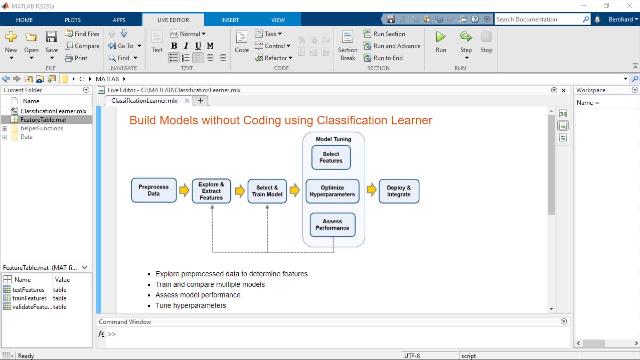 分类学习者应用程序可以让你训练模型，使用监督机器学习来分类数据。