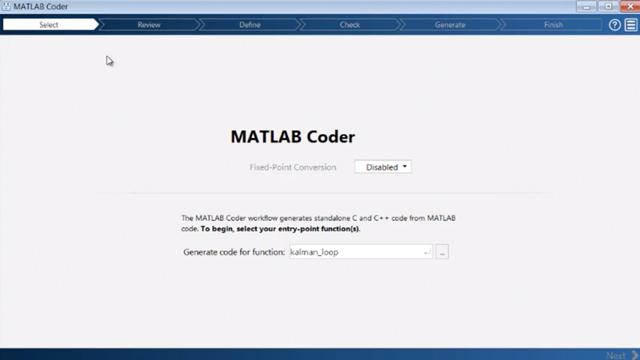 产生从利用MATLAB编码器MATLAB代码C和C ++代码。