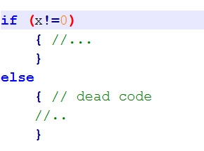 简单的死代码的例子