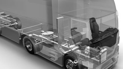 大陆开发重型卡车电子控制空气悬架