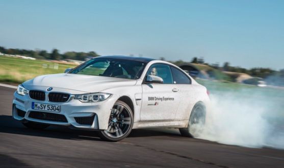 Figure 1. Oversteering a BMW M4 on a test track.