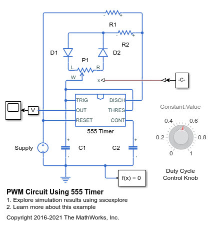 PWM电路使用555计时器