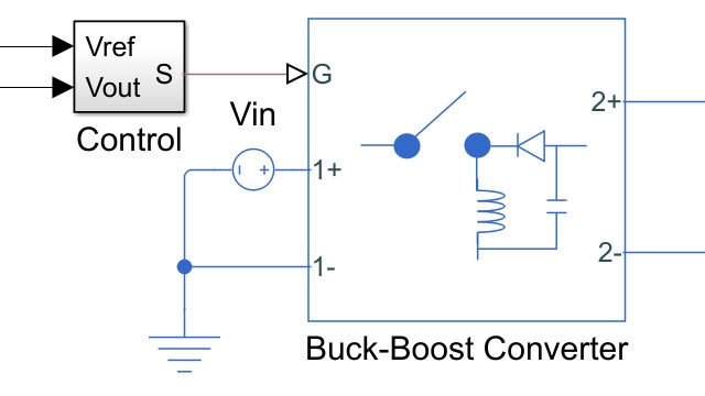 拓扑反转buck-boost变换器控制。