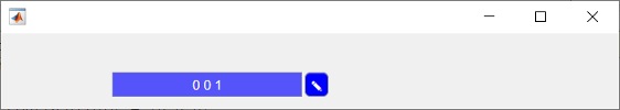 颜色选择器UI组件的实例显示蓝色。