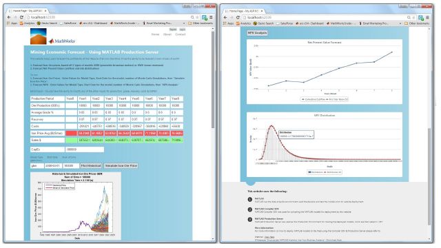 This session discusses how to develop and deploy your analytics in MATLAB, and shows how to create desktop or mobile web sites which call upon deployed analytics.