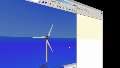 模拟一个由相同的风力涡轮机组成的风电场。