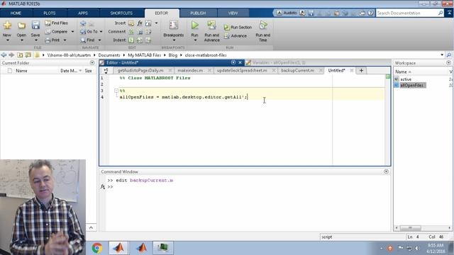 Here, I write a utility that clears out files open in the editor that are located in the MATLAB installation directory.