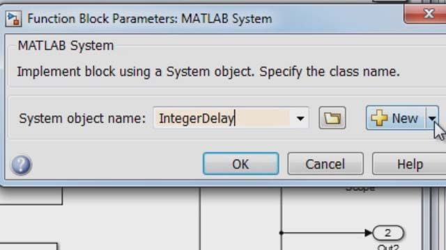 Use the MATLAB System block to include MATLAB System objects within your Simulink model.