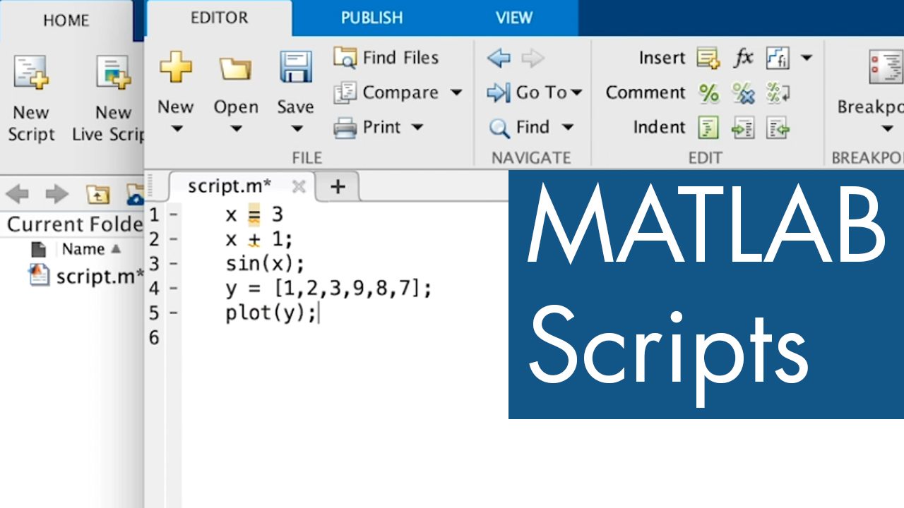 This video will show how and why you write script files in MATLAB.