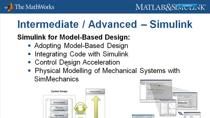 The MathWorks offers introductory and intermediate courses in MATLAB, Simulink, Stateflow, and Real-Time Workshop, as well as advanced training in specialised applications, such as signal processing, control design, and financial analysis. Trainers,