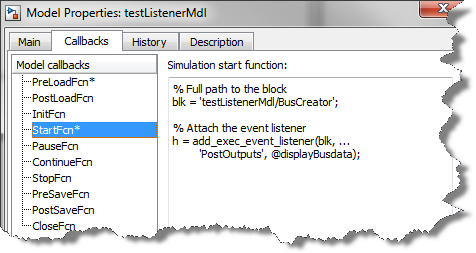 Registering an event listener in mdlStart callback